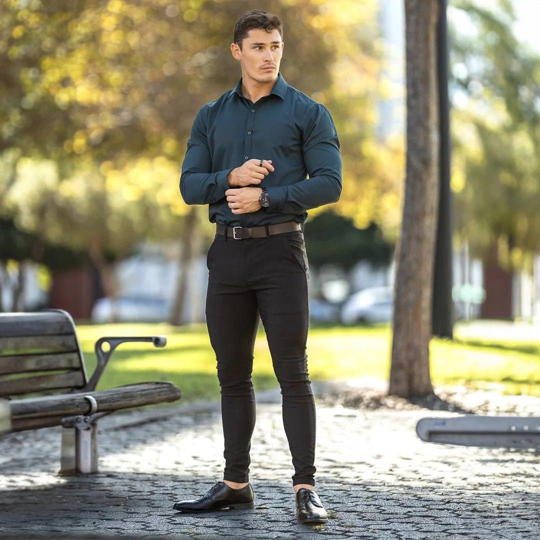 Men’s Slim Fit Stretch Chinos Style